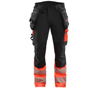 112516489955 Blaklader High Vis Hose 4-Wege-Stretch schwarz rot.jpg